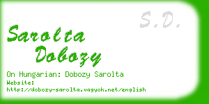 sarolta dobozy business card